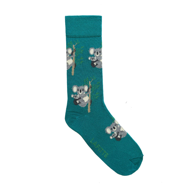 Jade Green Bamboo Sock | Australian Koala | Shop LAFITTE Socks Online ...