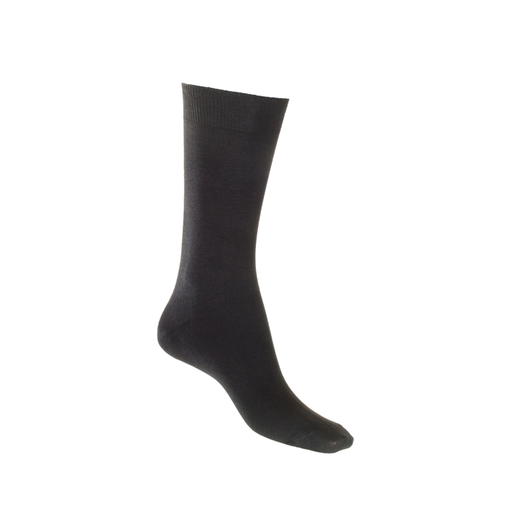 Cotton Soft Crew Socks BLACK Man Woman Aus