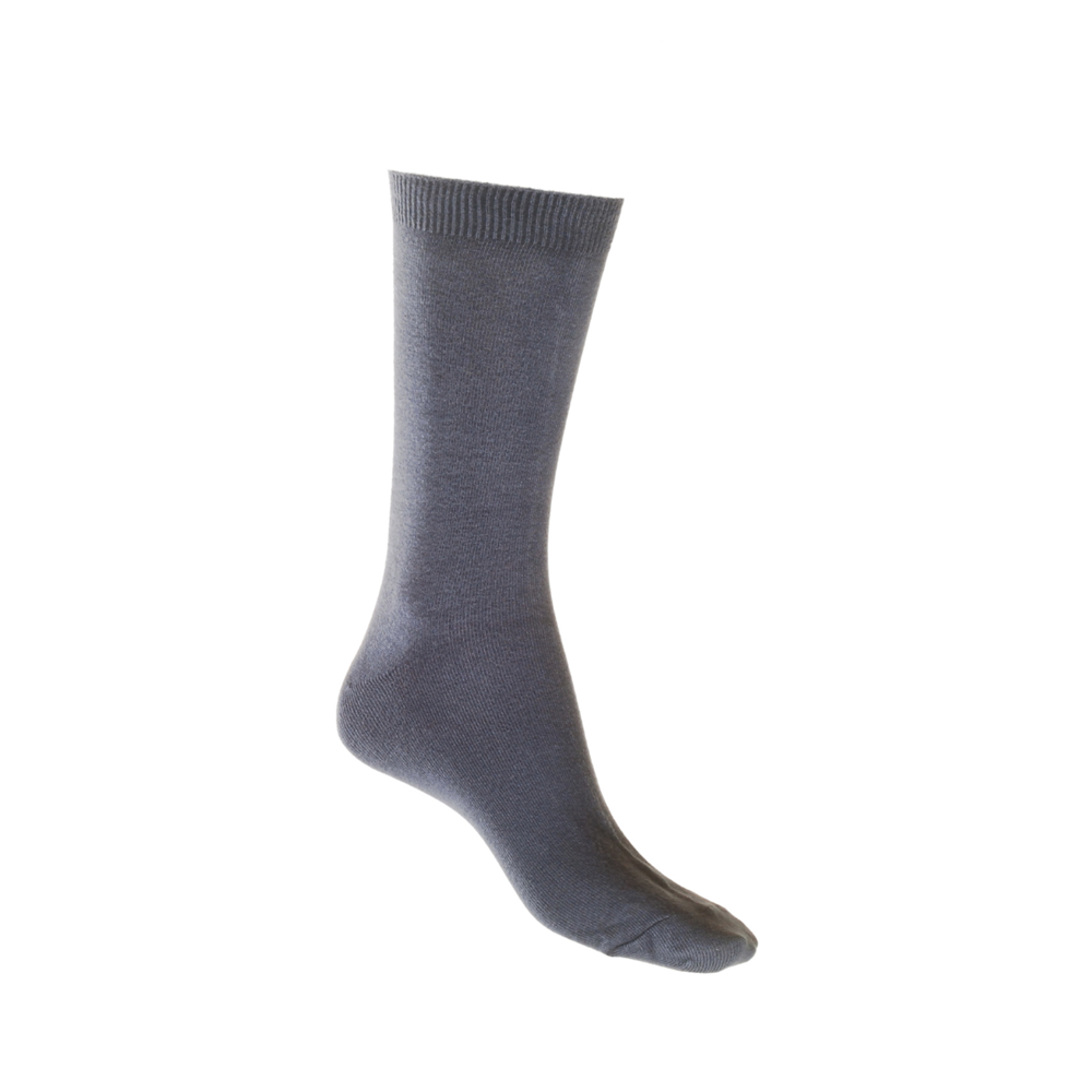 Cotton Soft Crew Socks CHARCOAL Man Woman Aus