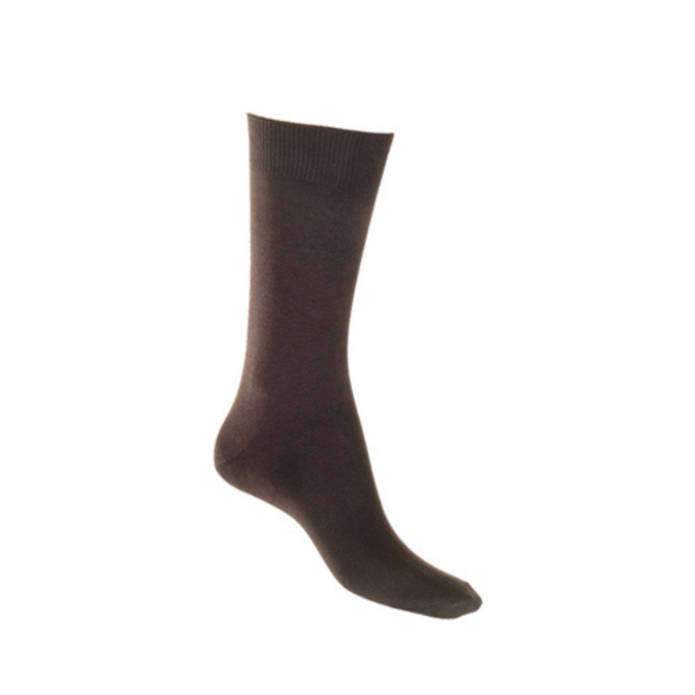 Cotton Soft Crew Socks dark BROWN Man Woman Aus