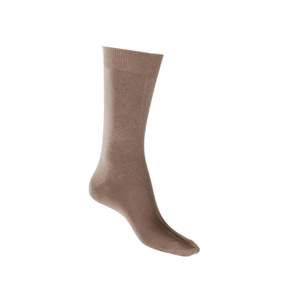 Cotton Soft Crew Socks BROWN Man Woman Aus