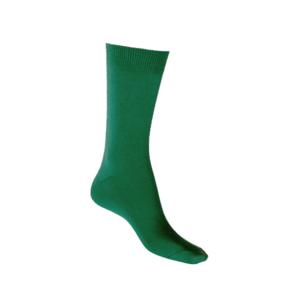 Cotton Soft Crew Socks EMERALD GREEN Man Woman Aus