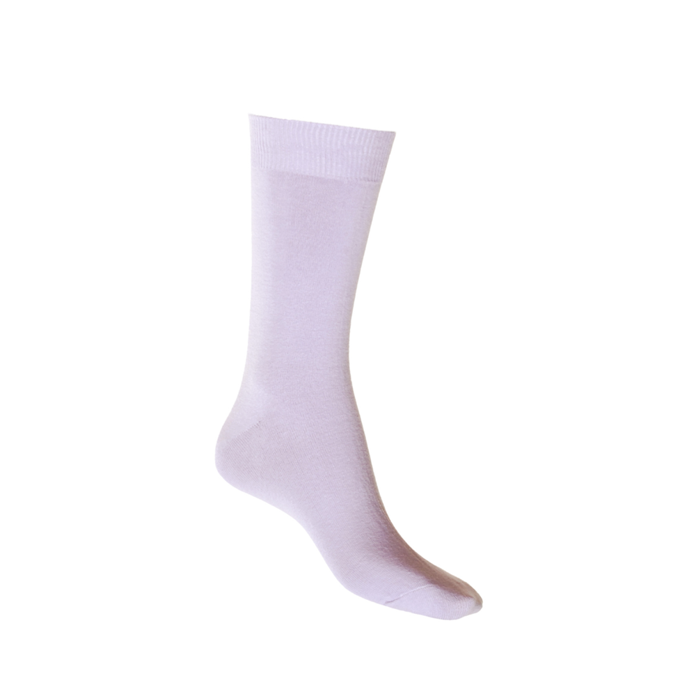 Cotton Soft Crew Socks LILAC Man Woman Aus