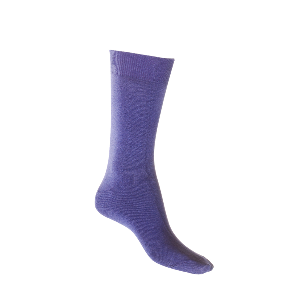 Cotton Soft Crew Socks PURPLE Man Woman Aus