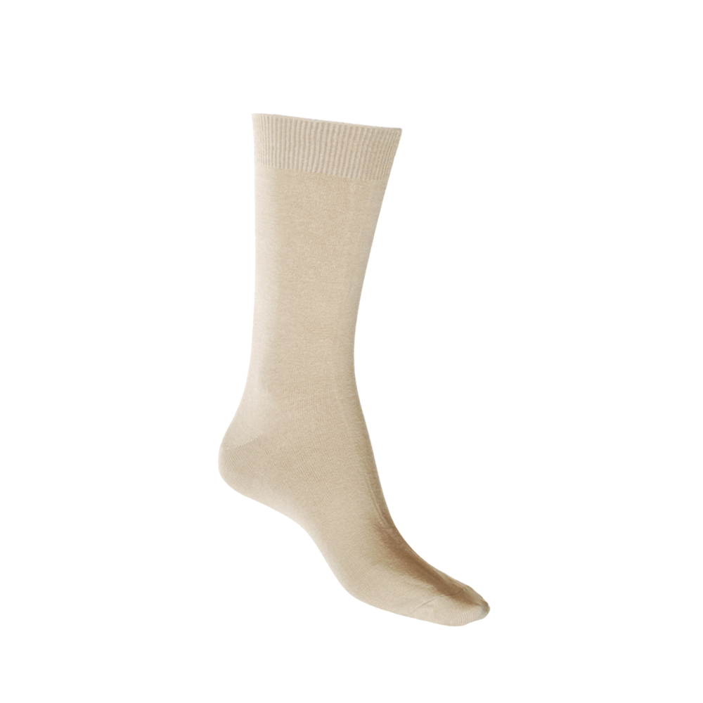 Cotton Soft Crew Socks beige PUTTY Man Woman Aus