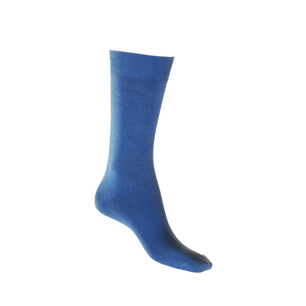 Cotton Soft Crew Socks royal BLUE Man Woman Aus