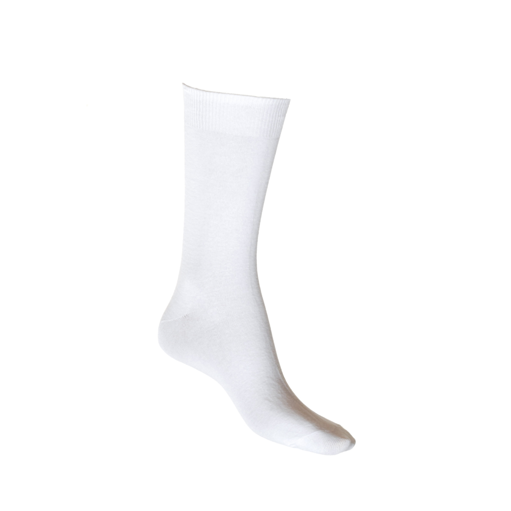 Cotton Soft Crew Socks WHITE Man Woman Aus