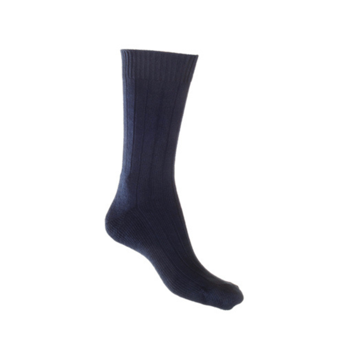 Cushion foot cotton crew socks for men women in Navy colour australia