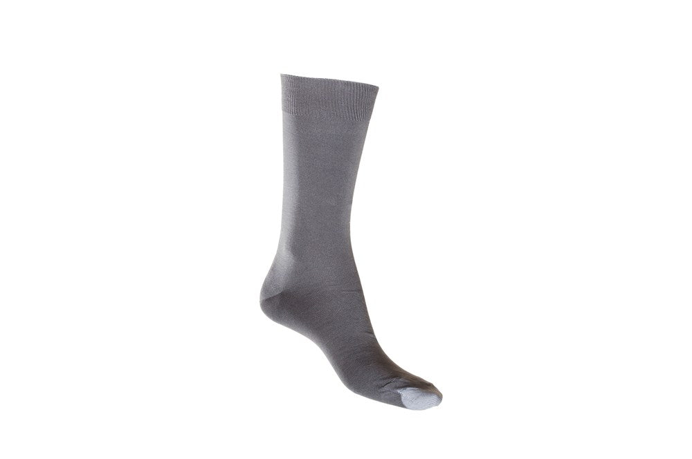 Mercerised Cotton Sock with Tough Toe™ | Grey