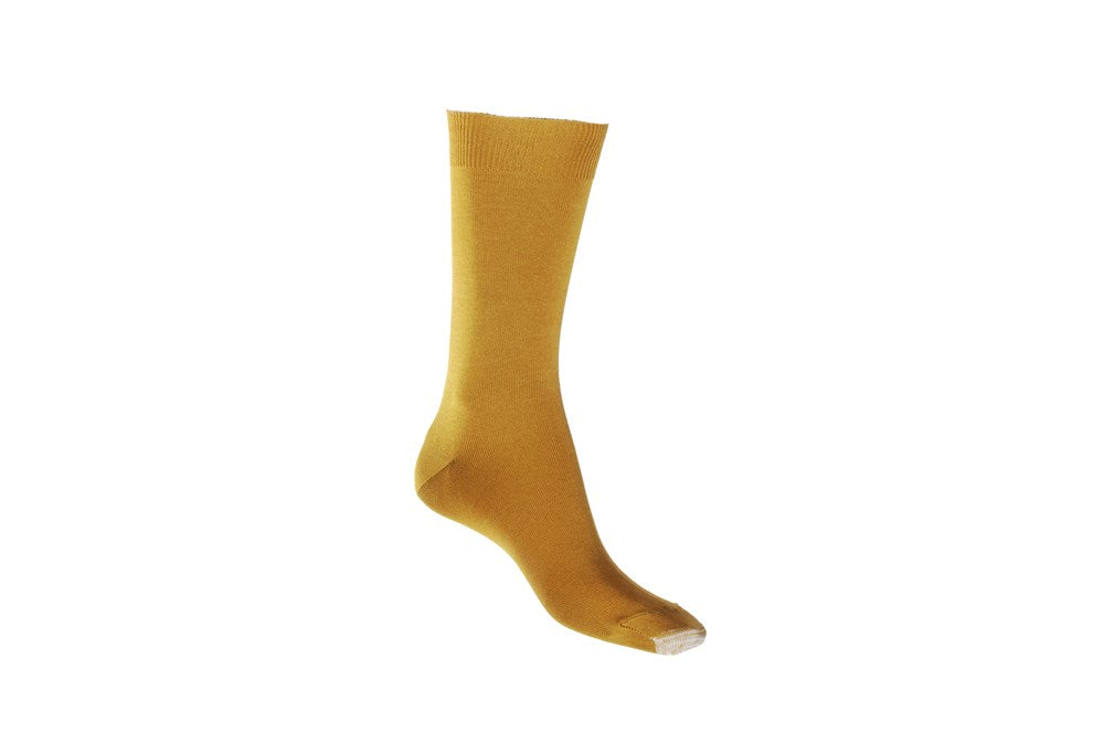 Mercerised Cotton Sock with Tough Toe™ | Mustard