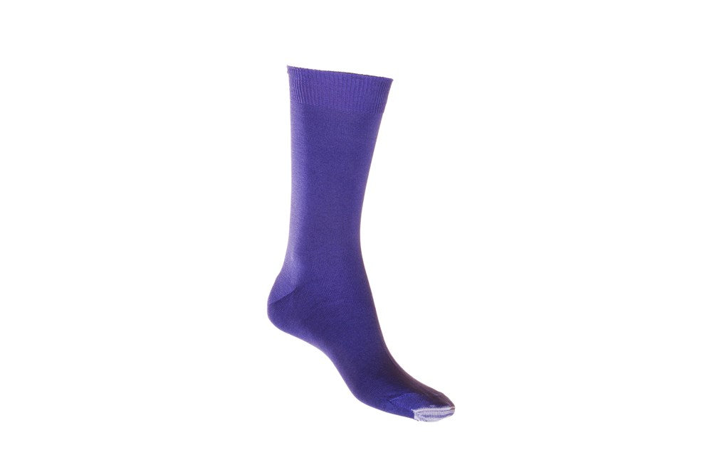 Mercerised Cotton Sock with Tough Toe™ | Purple