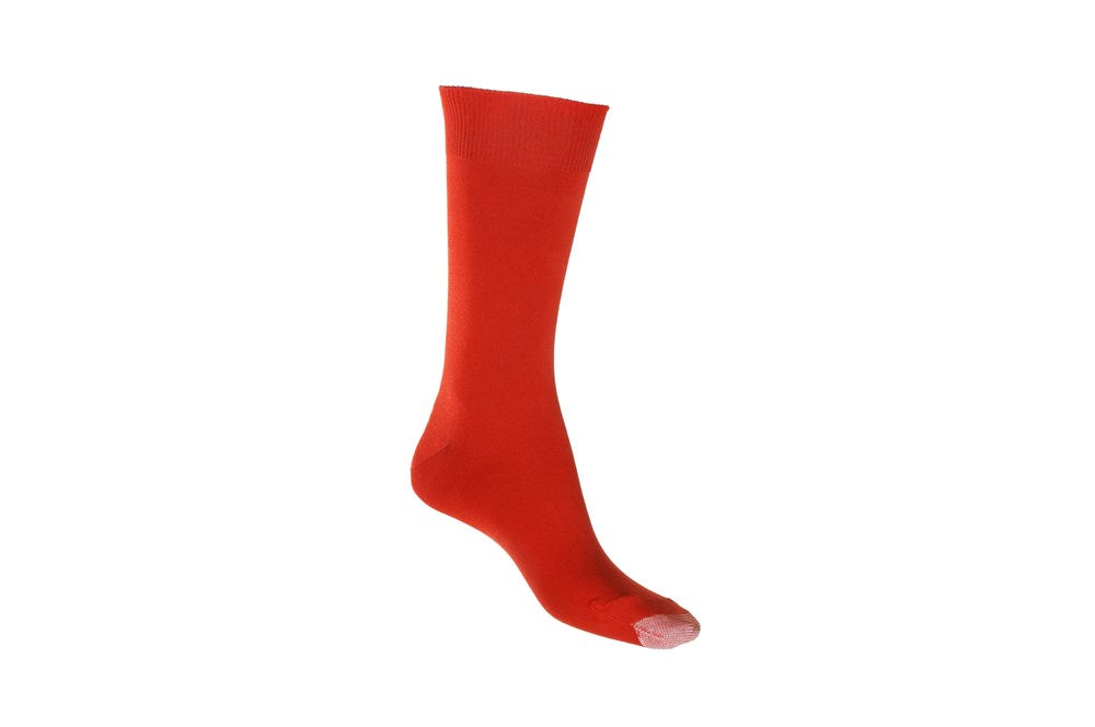 Mercerised Cotton Sock with Tough Toe™ | Red