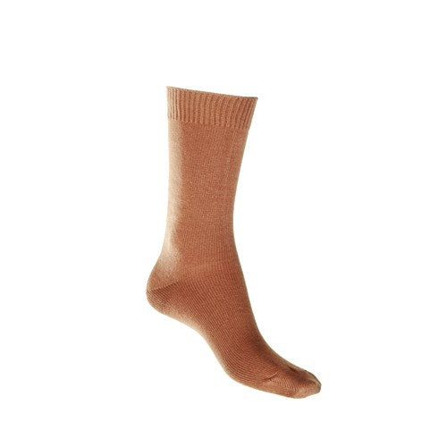 Mercerised Cotton Sock with Tough Toe™ | Toffee