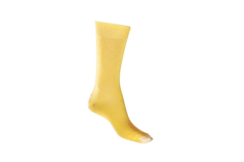 Mercerised Cotton Sock with Tough Toe™ | Yellow