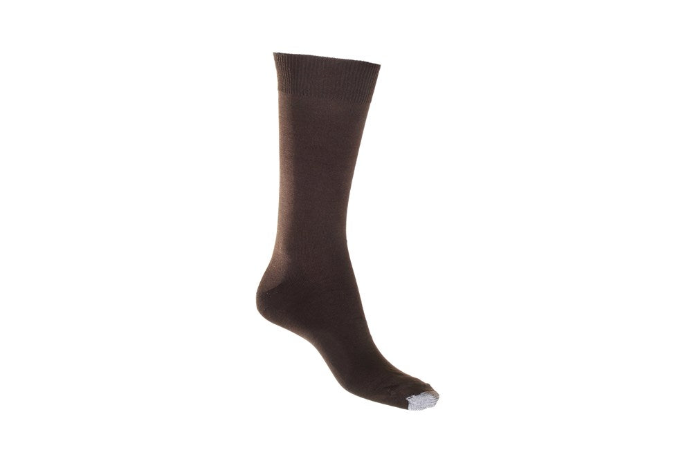 Mercerised Cotton Sock with Tough Toe™ | Chocolate