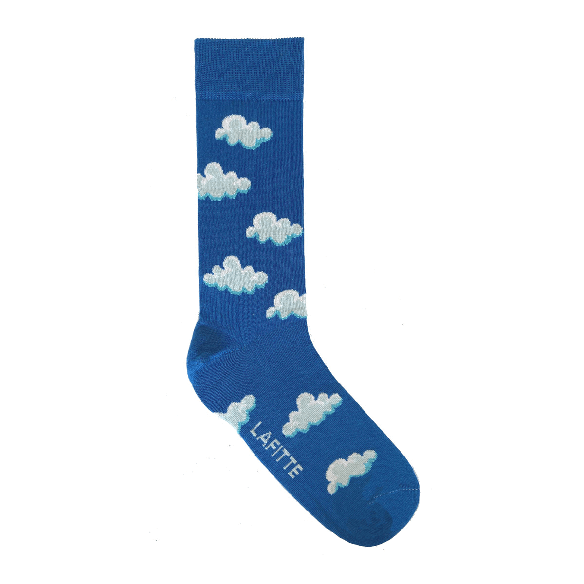 blue socks with white clouds for men and women aus