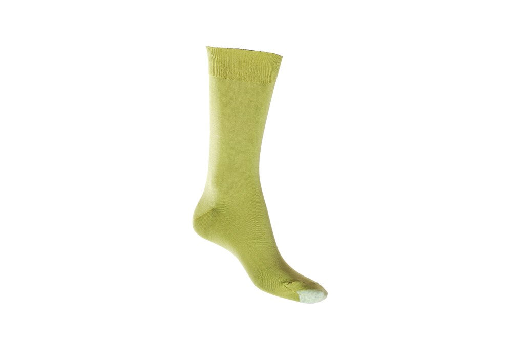 Mercerised Cotton Sock with Tough Toe™ | Lime